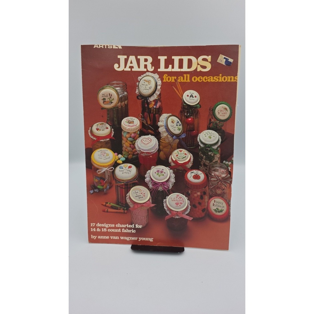 Jar Lids for All Occasions, 1983, Leaflet 278 Cross Stitch Pattern
